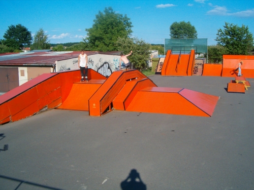 Pohled na skatepark