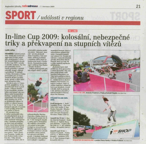 noviny - NAŠE ADRESA - CUP 2009